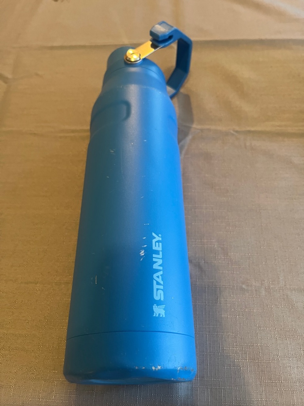 Stanley Matte Blue Insulated Water Bottle with Carry Handle